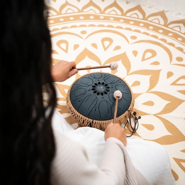 Produktbild Meinl Medium Octave Steel Tongue Drum - C Minor - Blue