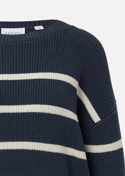 Produktbild Comma Strickpullover Gestreifter Strickpullover im Relaxed Fit (M)