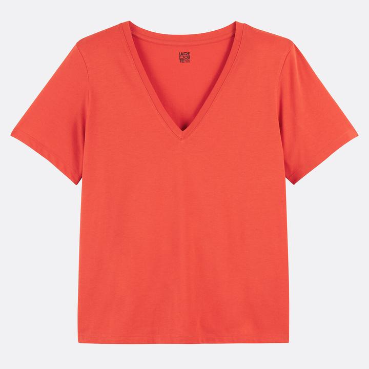 Immagine prodotto La Redoute Collections T-Shirt mit V-Ausschnitt (M)