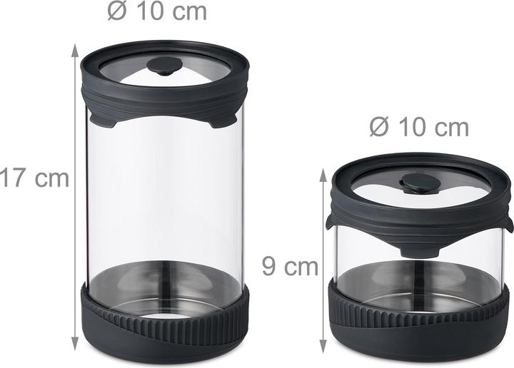 Produktbild Relaxdays 3x Vorratsglas (1 l)