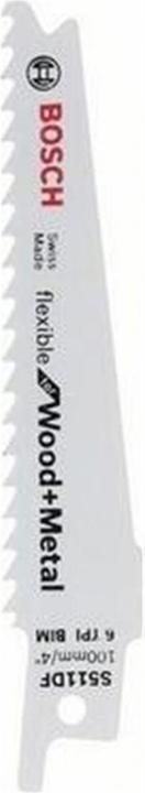 Actual product image Bosch Professional Zubehör Sabre saw blade S 511 DF, Flexible for Wood and Metal, pack of 5