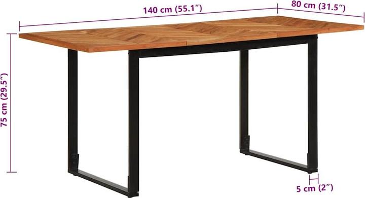 Produktbild vidaXL Esstisch (160 x 80 x 75 cm)