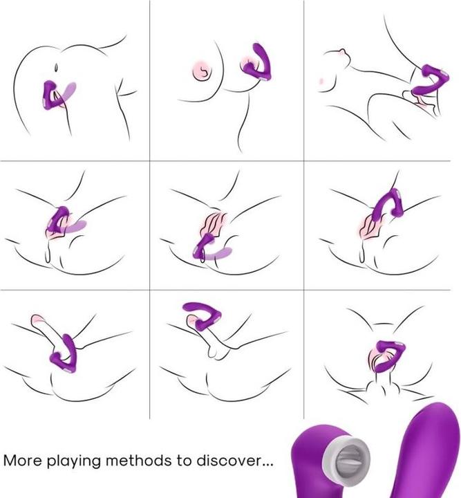 Produktbild Armony Secretkiss Leckt Vibrierenden Clit Und Vibrator, Gebogen Lila