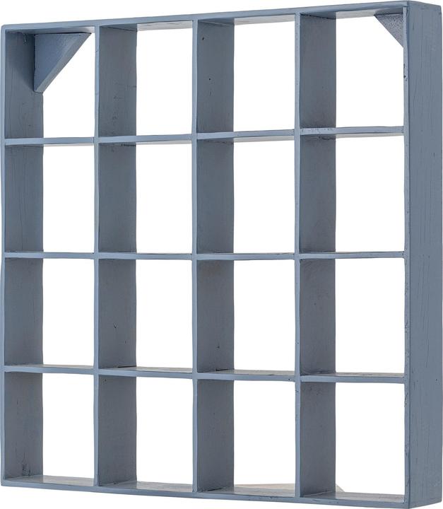 Actual product image Creative Collection - Bekka Shelf - Blue - Reclaimed Wood (70 x 10 x 70 cm)