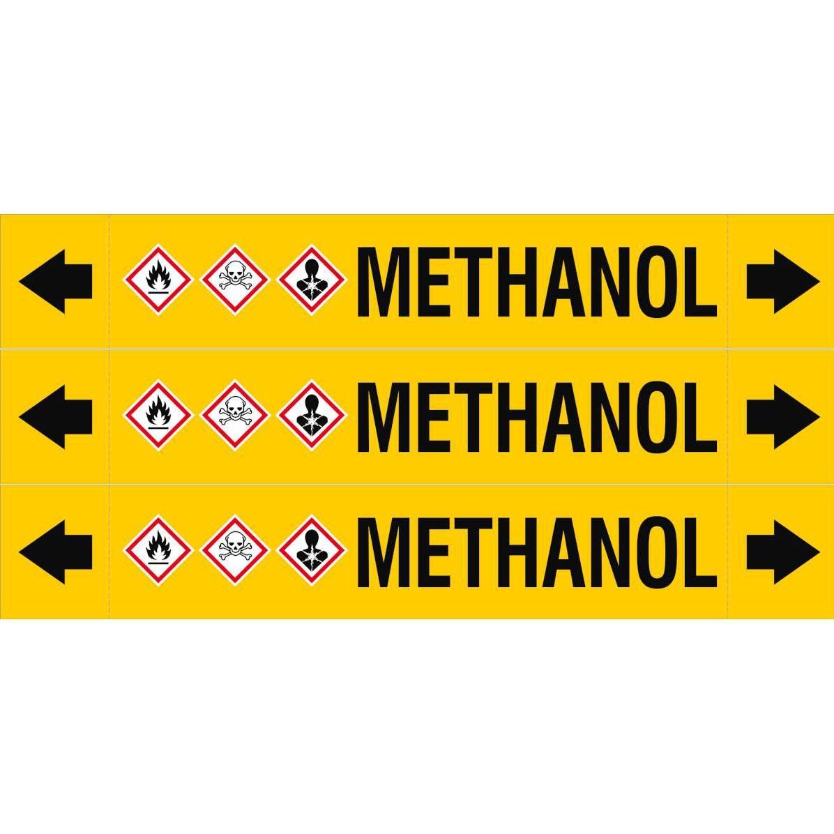 Brady ASME - Rohrmarkierer - Methanol (ASMEPM-37X230MM-METHANOL)
