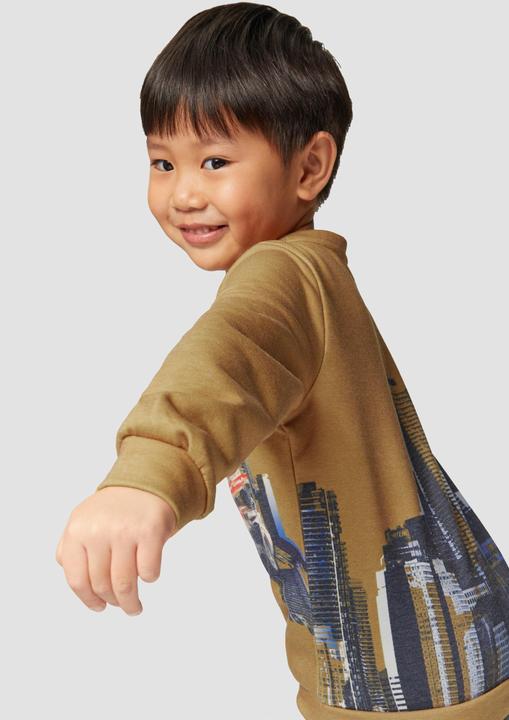 Produktbild s.Oliver Sweatshirt Sweatshirt mit Print und Rippbündchen (140)