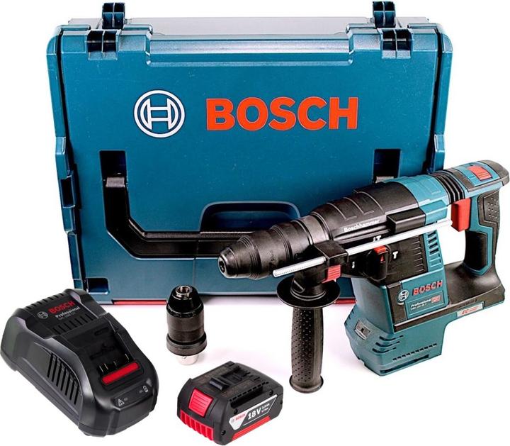 Produktbild Bosch Professional Bosch GBH 18V-26 F Akku Bohrhammer 18V 2,6J brushless SDS plus + 1x Akku 3,0Ah + Schnellladegerät + (Akkubetrieb)