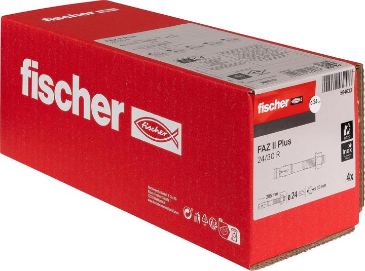 Produktbild Fischer Bolzenanker FAZ II Plus 24/30 R (4 Stk.)