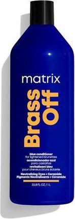 Actual product image Matrix Brass Off Color Protecting Blue Toning Conditioner for Lightened Brown Hair 1L (1000 ml)