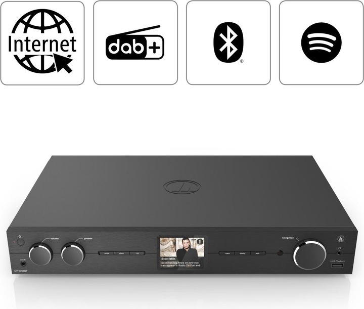 Actual product image Hama HiFi-Tuner DIT2006BT (DAB, FM, DAB+, Web radio, Wi-Fi, Bluetooth)