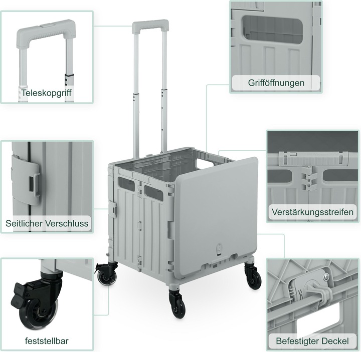 Image du produit Relaxdays Chariot-de-courses