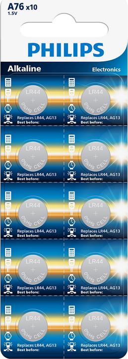Philips 10x LR44/A76/LR1154 (10 Stk., LR44)
