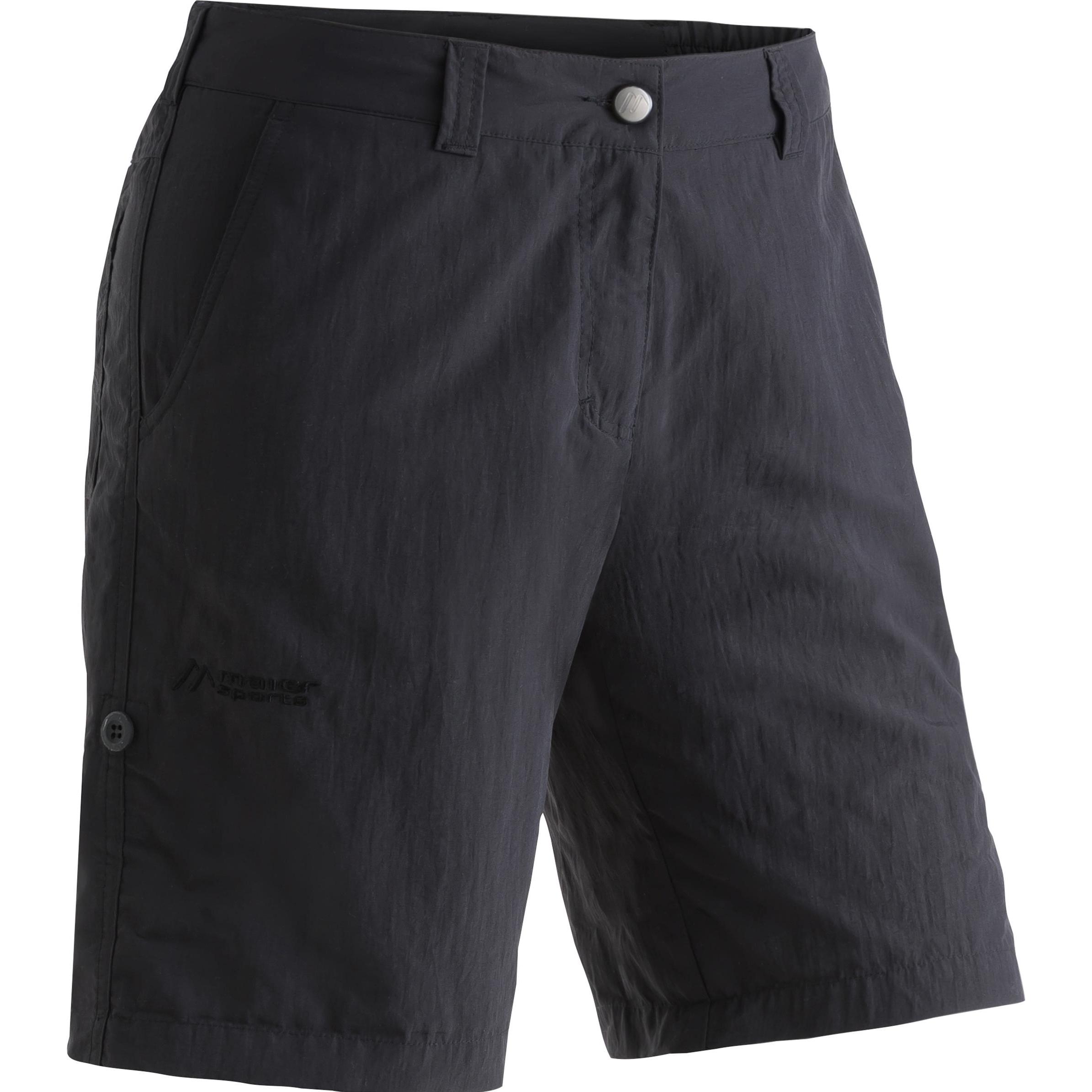 Maier Sports, Damen, Outdoorhose, Nidda Bermuda (3XL), Schwarz, 3XL