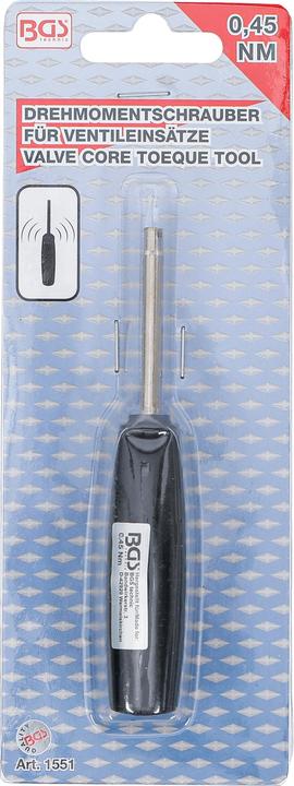 Image du produit BGS Tournevis dynamométrique pour inserts de valves 0,45 Nm