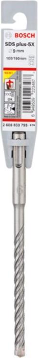 Immagine prodotto Bosch Zubehör Punta a martello PRO SDS plus-5X, 9 x 100 x 160 mm (9 millimetri)