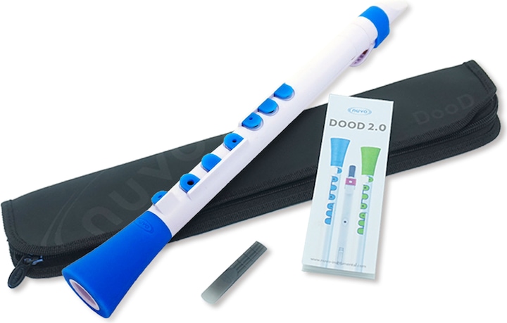 Immagine prodotto Nuvo N430D Clarinetto per bambini DooD2.0 in C, Bianco-Blu (Clarinetto)