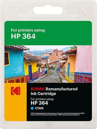 Actual product image Kodak SUPPLIES 185H036402 HP PSC ink cyan rebuilt CB318EE 300pages blister 5ml