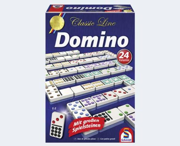Actual product image Schmidt Spiele Domino (Italian, French, German)