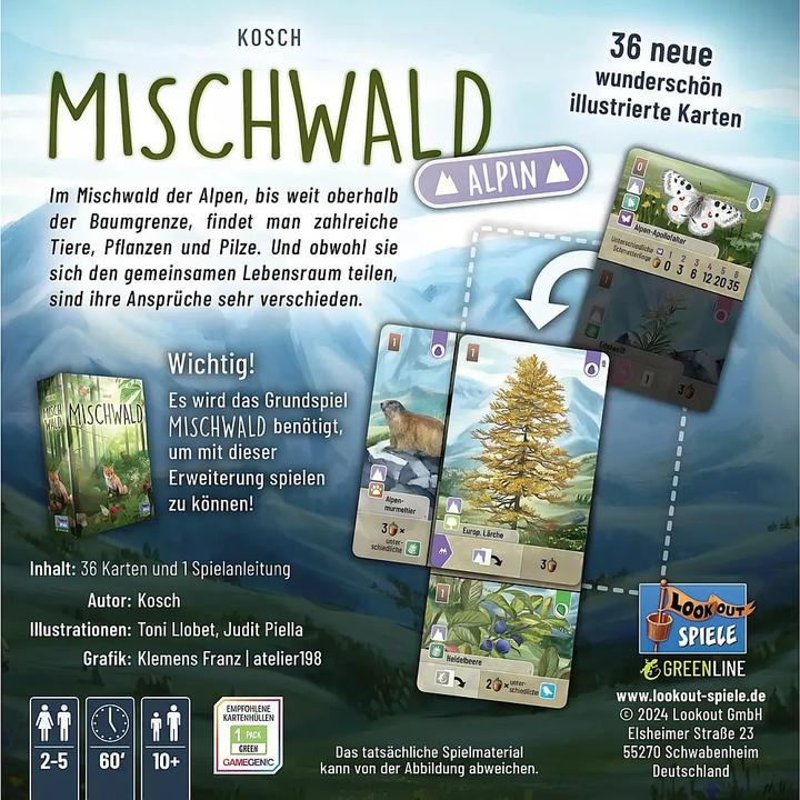 Produktbild Lookout Mischwald - Alpin (Deutsch, 2 - 5 Spieler)