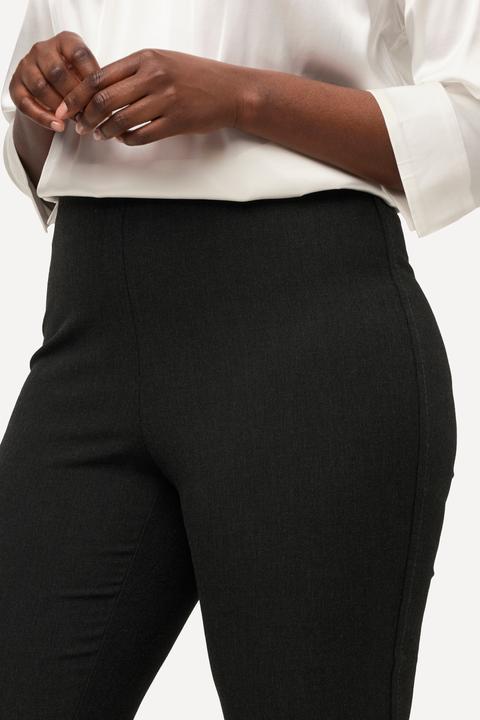 Image du produit Ulla Popken Pantalon avec surpiqûre sur le côté, taille élastique (44)
