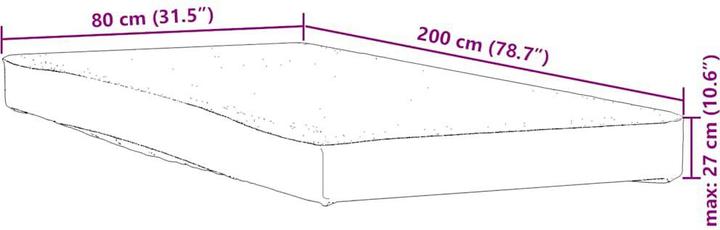 Produktbild VidaXL Matratzenschoner Matratzenauflage Matratzenschutz 80x200cm Wasserdicht (80 x 200 cm)