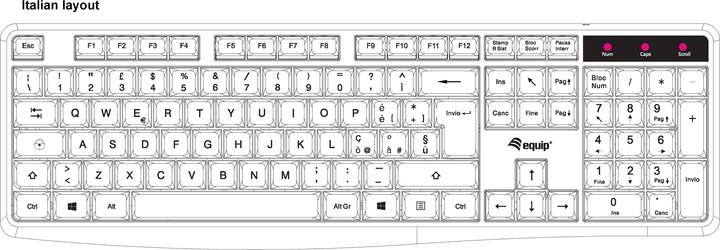 Productafbeelding equip Bedraad USB-toetsenbord (IT, Bedraad)