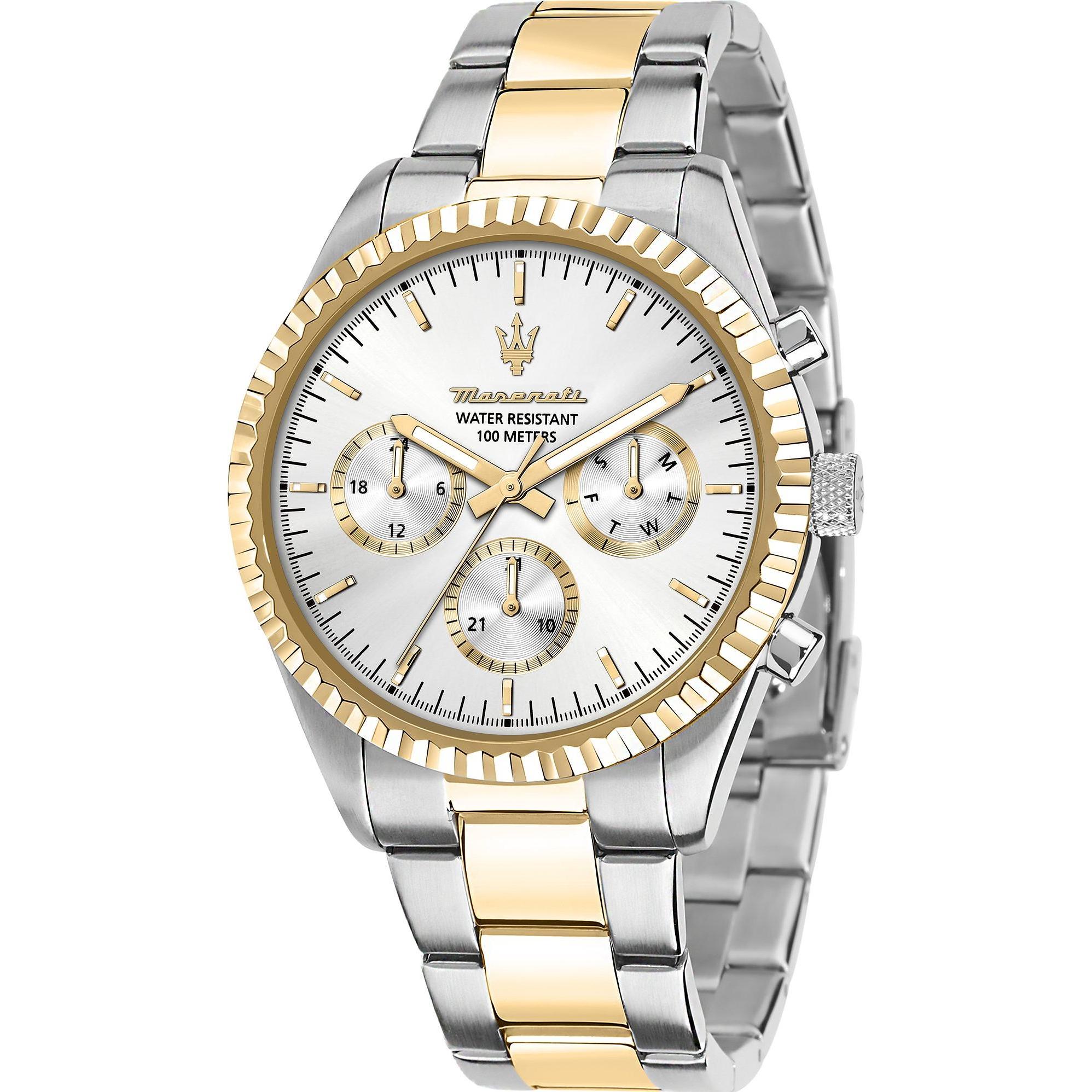 Maserati, Armbanduhr, Competizione, Silber, (Analoguhr, 43 mm)