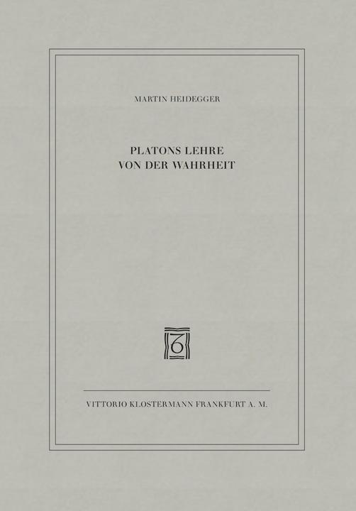 Produktbild Platons Lehre von der Wahrheit (Deutsch, Heidegger, Martin, 2013)