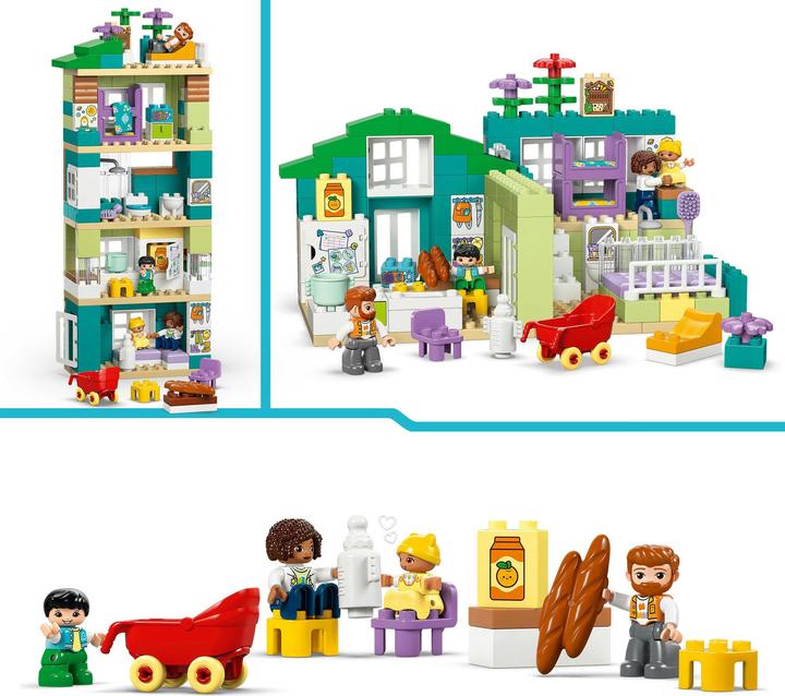 Image du produit LEGO Modernes Familienhaus mit Figuren – 3-in-1-Set (10470)