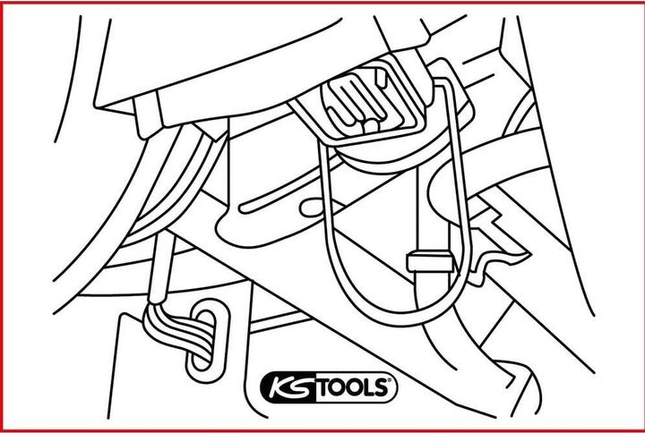 Immagine prodotto KS Tools Grilletto a molla del bloccasterzo per Mercedes, 2 pezzi