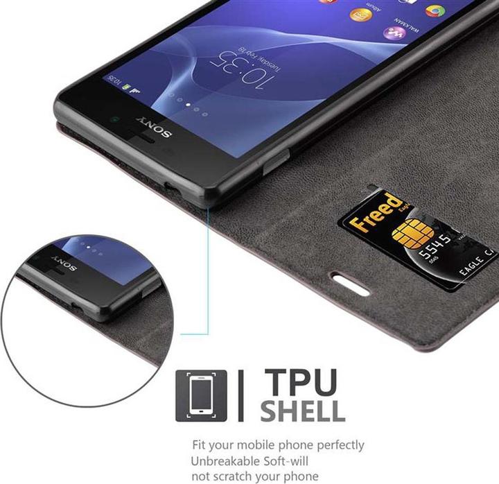 Productafbeelding Cadorabo Boek Onzichtbare Magneethoes (Xperia M2, Xperia M2 Aqua)