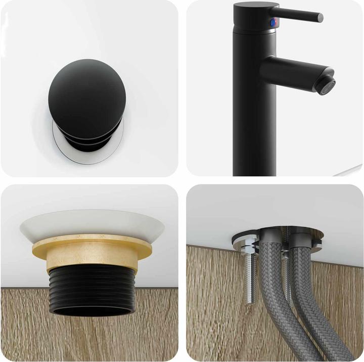 Actual product image vidaXL Wandmontiertes Waschbecken (410 mm, 500 mm)