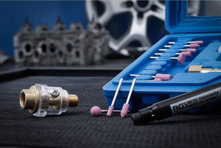 Produktbild BGS Druckluft-Micro-Stabschleifer-Satz 17-tlg. (Geradschleifer)