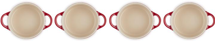 Image du produit Le Creuset Set de 4 mini-cocotte «rouge cerise»
