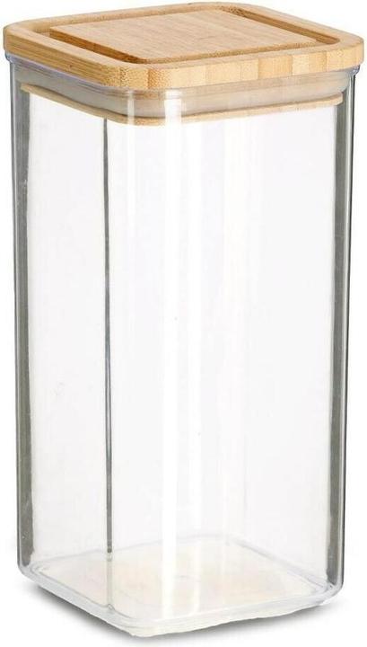 Actual product image Zeller Present Storage jar w. bamboo lid, 1200 ml, plastic (1.20 l)