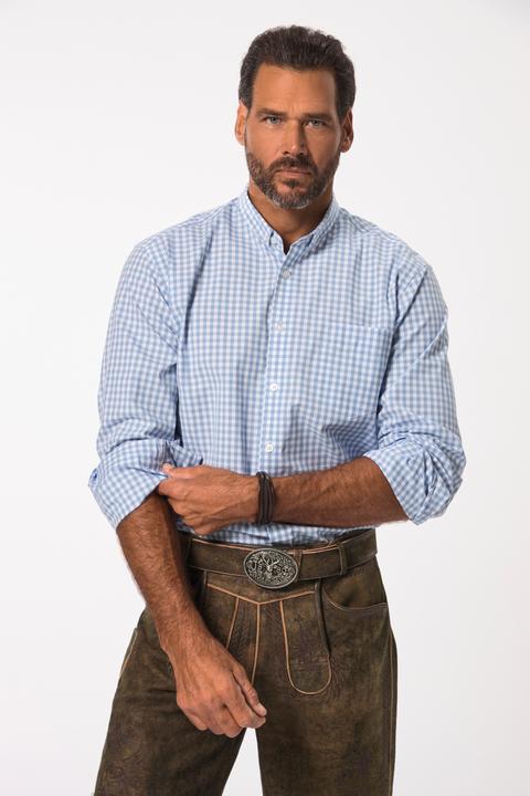 Produktbild JP1880 JP 1880 Karohemd, Tracht, Langarm, Mini-Buttondown-Kragen, Modern Fit (6XL)