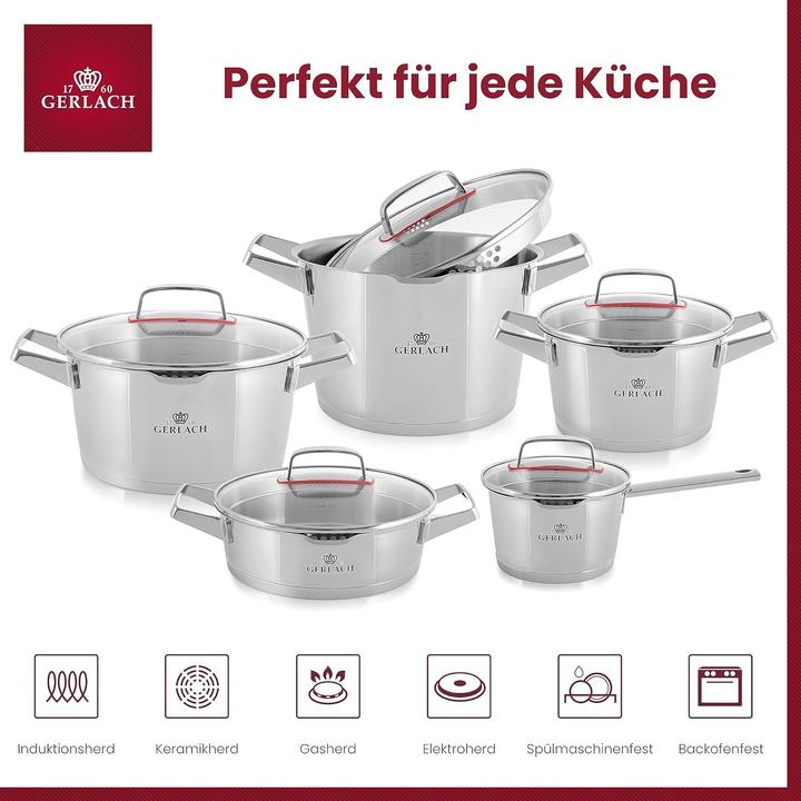 Actual product image Gerlach POT SET SUPERIOR 10 e. (Pan set + pot set)