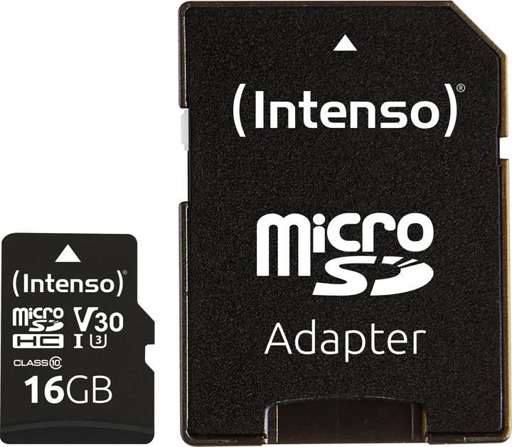 Productafbeelding Intenso Micro SDHC-kaart (16 GB, microSDHC, U1, UHS-I)