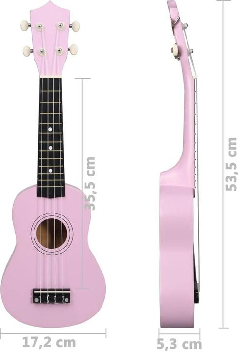 Immagine prodotto VidaXL Set di ukulele soprano con borsa per bambini da 21 pollici (Soprano, Soprano)