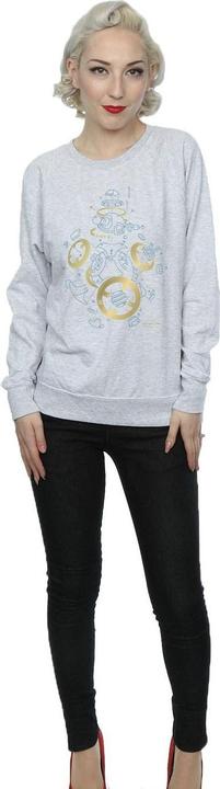Actual product image Star Wars Womens/Ladies The Last Jedi BB-8 Deconstructed Sweatshirt (S)
