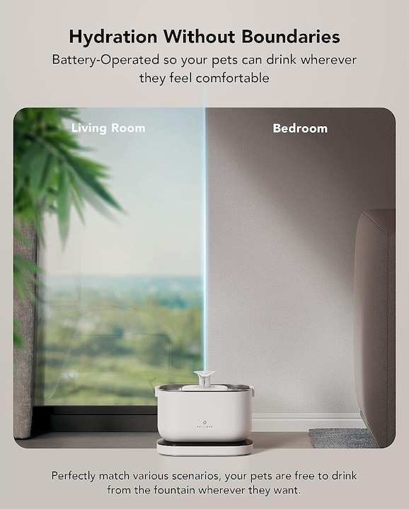 Image du produit Petlibro Dockstream Battery-Operated Water (Eau de batterie) Fontaine (2.50 l)