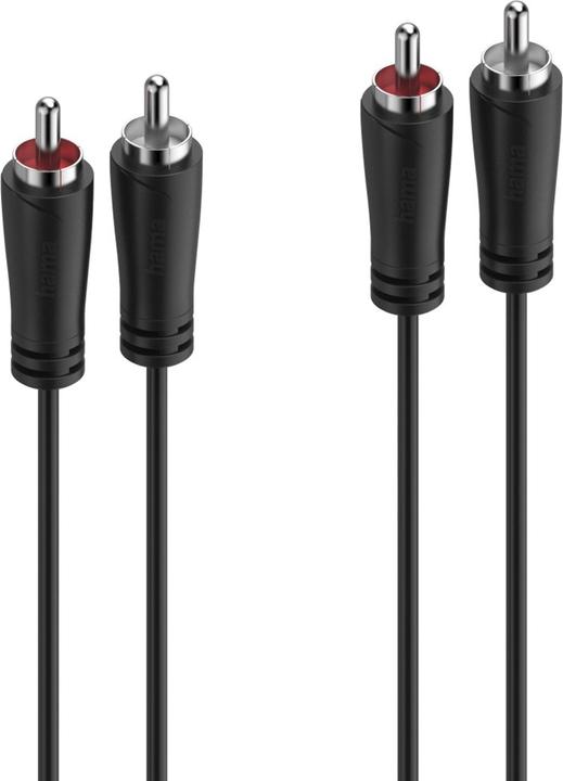 Produktbild Hama Audio-Kabel, 2 Cinch-Stecker - 2 Cinch-Stecker, 1,5 m (1.50 m, Cinch Kabel)