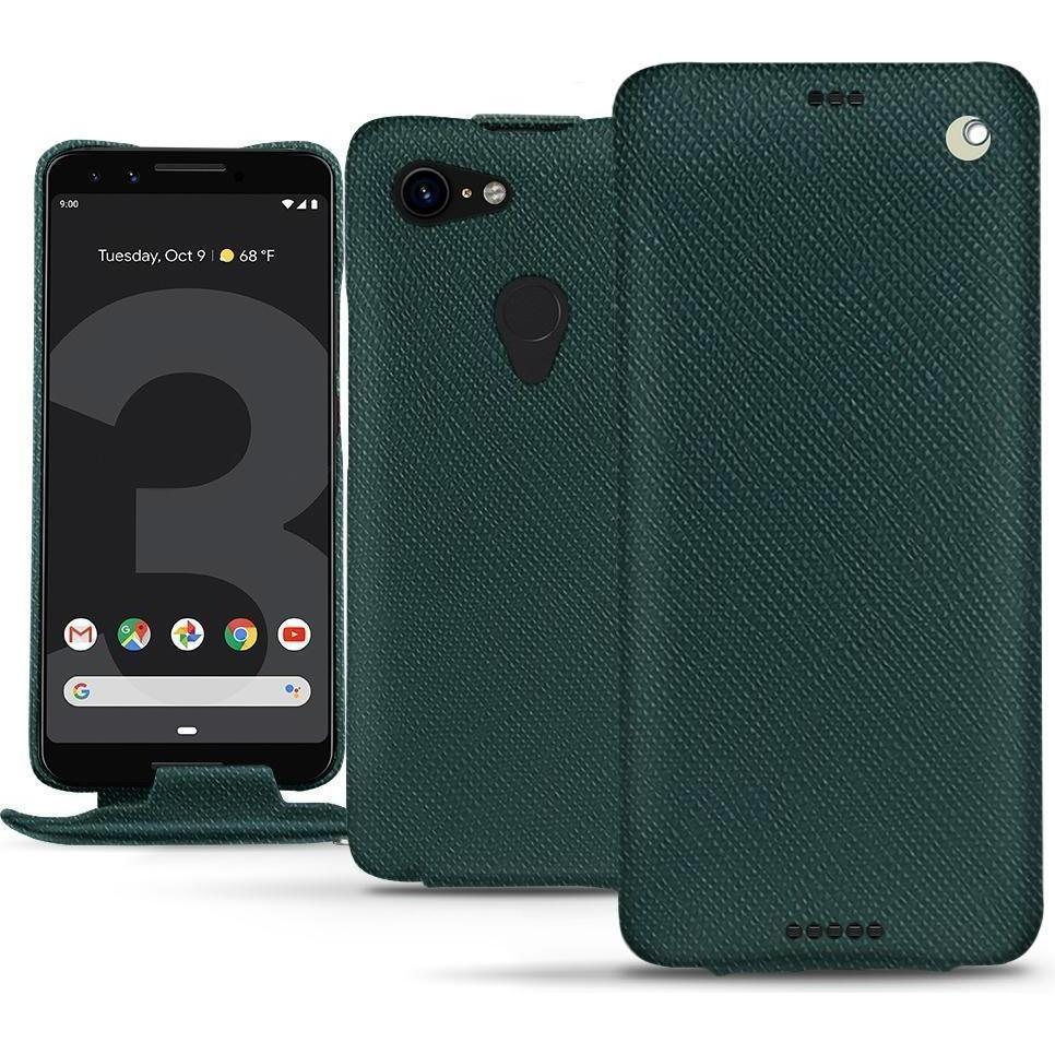 Noreve Lederschutzhülle vertikal (Google Pixel 3 XL), Smartphone Hülle, Grün