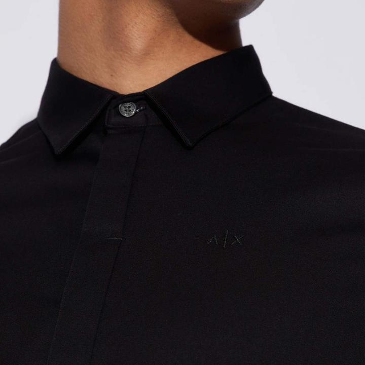 Produktbild Armani Exchange Intelligentes Stretch-Satin Freizeithemd (L)