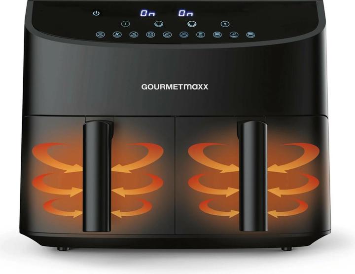 Actual product image Gourmetmaxx Hot air fryer 6 kg, black