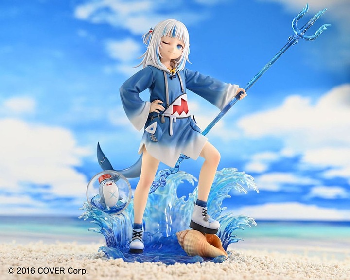Actual product image Design Coco Hololive Production statuette PVC 1/7 Myth Gawr Gura 24 cm