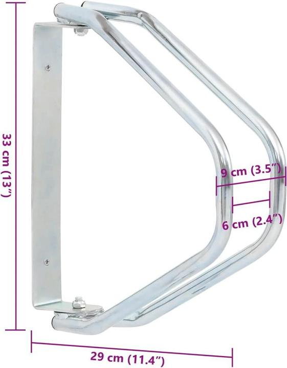 Actual product image vidaXL Bicycle stand 2 pcs. Wall mounting