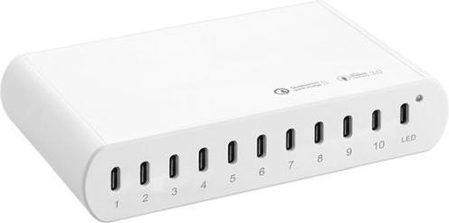 Produktbild MU Classic 250W 10 Ports USB-C Ladestation mit LED Panel (100 W, 10 Ports)