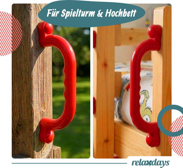 Produktbild Relaxdays Klettergerüst-Griffe (Rot)