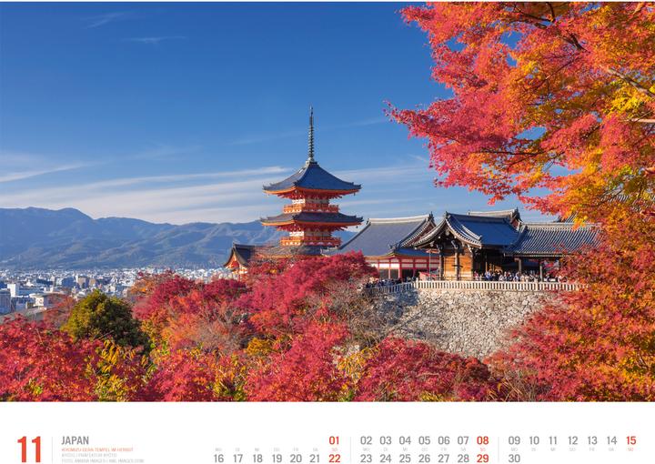 Image du produit Japan - Unterwegs zwischen Tempeln und Schreinen Kalender 2026 (Allemand, Ackermann Kunstverlag GmbH, 2025)